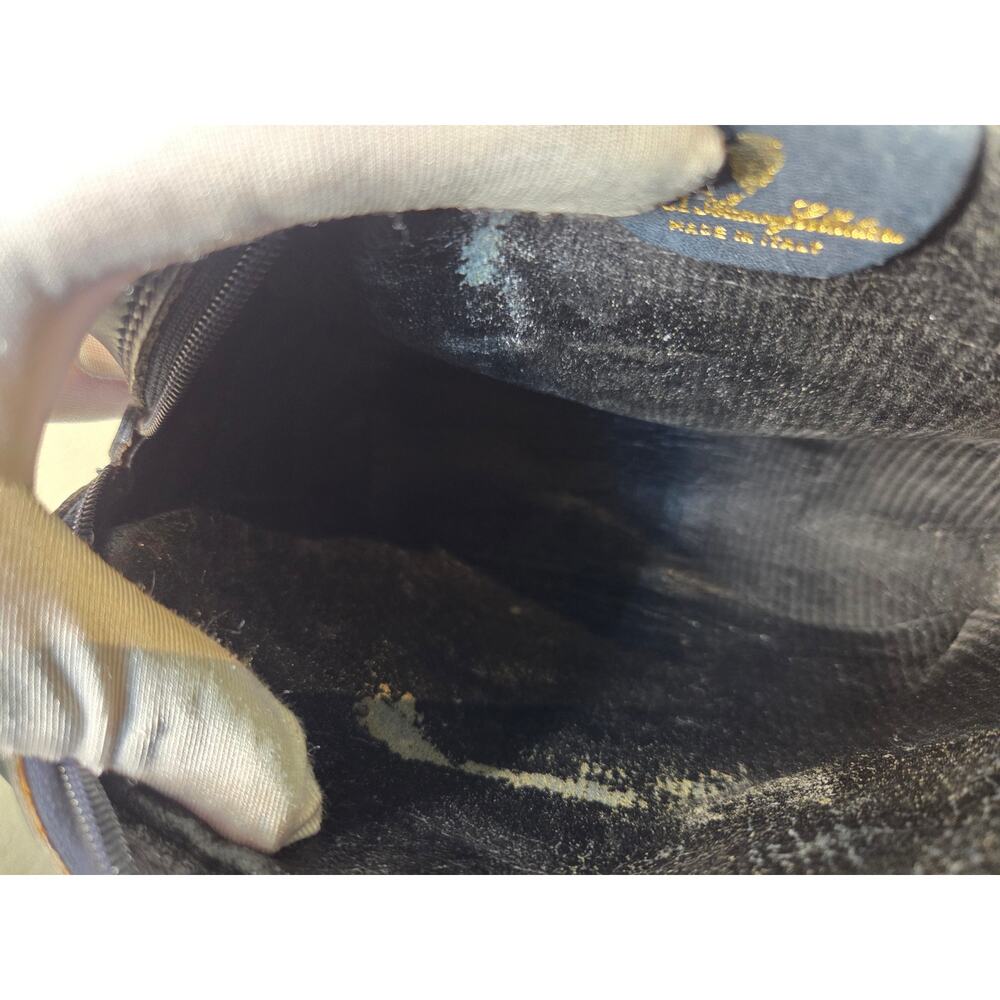 Gucci Vintage GG Supreme Crossbody Bag Navy Web Stripe Ophidia Bag Italy - Picture 11 of 15